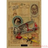 Блокнот А6 36 аркушів на скобі, асорті, ЗК6636К
