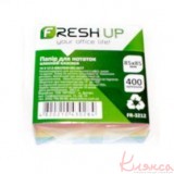 Папір для нотаток 85х85 400аркушів кольоровий Класика непроклеєний Fresh  FR-3212