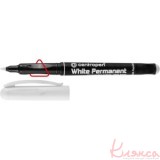 Маркер перманентний Centropen WHITE 2686 1,2мм круглий ,білий 