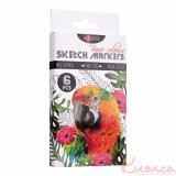 Набір скетч маркерів "SANTI sketch" "Basic Colours", 6 шт.  390546