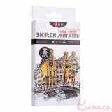 Набір скетч маркерів "SANTI sketch" "Urban Sketch", 6 шт. 390548