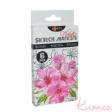 Набір скетч маркерів "SANTI sketch" "Floristics", 6 шт.  390569