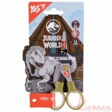 Ножиці Yes JURASSIC WORLD 13см з принтом на лезі, 480443