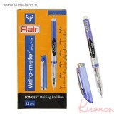 Ручка кулькова на масляній основі Flair743 Writo-meter синя, пише до 10км