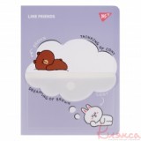 Папка з 20 файлами YES Line Friends А4 з кишенею 492102