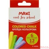 Крейда квадратна 12шт 6кольорів, МХ60703
