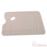 Палітра пластикова прямокутна професійна велика 34х23,4см