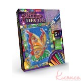 Набір для творчості "Вітражна картина« GLITTER DECOR »", Danko Toys GD-01