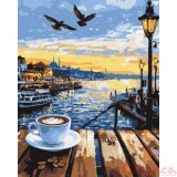 Картина за номерами. Пейзаж "Стамбульський ранок" 40*50см. KHO6403