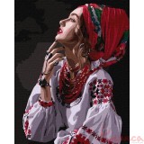 Картина за номерами. Патріотичн сюжети "Квіти-зорі" 40 * 50см. KHO4962