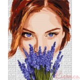 Картина за номерами. Люди на картині "Барвиста поезія: Лаванда",40*50см. КНО8595