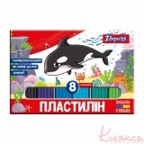 Пластилін 8 кольорів 160г 1Вересня 