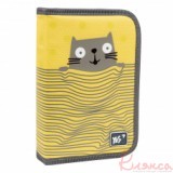 Пенал твердий YES одинарний з двома клапанами HP-04 Kitty, 533424