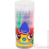 Фломастери-кісточка Marco Super Washable 21 колір в тубусі 1633-21PD