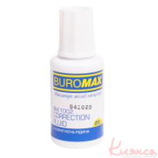 Коригувальна рідина з пензликом 20 мл Buromax BM.1003