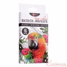 Набір скетч маркерів "SANTI sketch" "Basic Colours", 6 шт.  390546