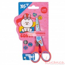 Ножиці YES Line friends 13см з принтом на лезі, 480429