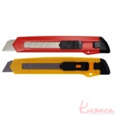 Ніж канцелярський 18мм корпус пластиковий 4-313 4OFFICE 