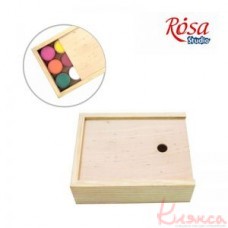 Пенал для гуаши деревянный 17х13,3х5,3см ROSA 
