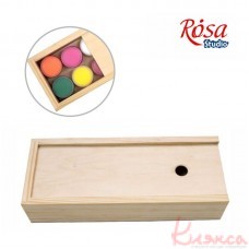 Пенал для гуаши деревянный 24,3х9,5х5,3см ROSA 