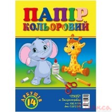 Папір кольоровий А4 14аркушів Дісней Одісей