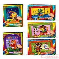 Набір для творчості "Розмальовка глітером за номерами" Danko Toys, БМ-01-01,02,03,04,05.