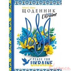 Щоденник шкільний твердий матова ламінація 143х200 Мандарин