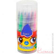 Фломастери-кісточка Marco Super Washable 21 колір в тубусі 1633-21PD