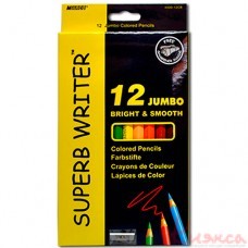 Олівці кольорові 12шт Jumbo Marco Superb Writer 4400-12CВ