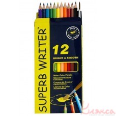 Олівці акварельні 12 кольорів Marco Superb Writer 4120-12CB